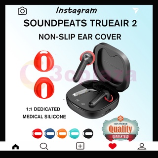 🌟Am🌟 NT200 SoundPEATS TrueAir 2 Bluetoot Earphones Soft silicone earphone protective cover non-slip ear cap earplug cover for  for SoundPEATS TrueAir2 / TrueAir 2+