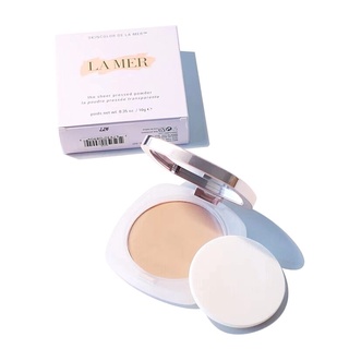 La Mer Illuminating Illuminating Powder Powder Matte Oil Control Moisturizing Makeup Pressed Powder 10gแป้งอัดแข็ง เนื้อแมตต์ ควบคุมความมัน ให้ความชุ่มชื้น 10 กรัม