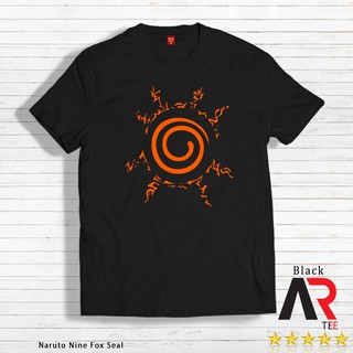 AR Tees Naruto Nine Tailed Fox Seal Customized Shirt Unisex Tshirt for Women and Men bh เสื้อยืด