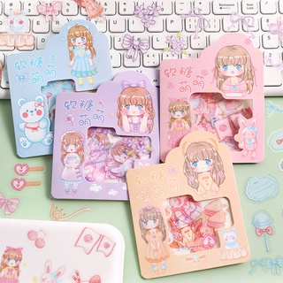 สติกเกอร์ ลายอนิเมะ Kawaii น่ารัก สําหรับตกแต่งสมุดโน้ต โทรศัพท์มือถือ DIY