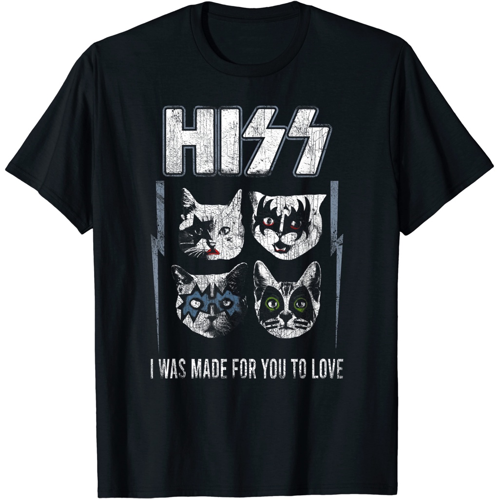 New Design Good Customized Hiss Rock Cats Rock T-Shirt
