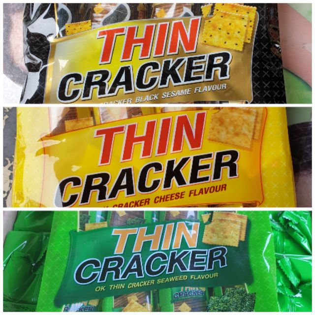 OK THIN CRACKER แครกเกอร์ รสงาดำ 256 G