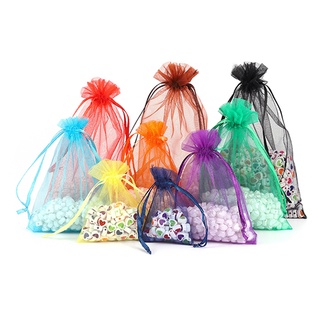 St.kunkka 10 ชิ้น / ถุง  ถุงของขวัญ ถุงบรรจุ ถุงตาข่าย ถุงเก…