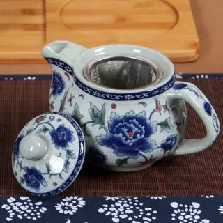 กาน้ำชา กาชงชาเซรามิคพร้อมไส้กรอง กาชาสมุนไพร 茶壶茶具