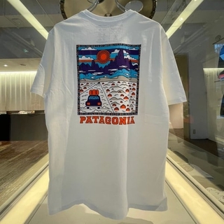 ผ้าฝ้ายคอกลมTokyo fat cucumber Japan Patagonia x beams Men T-shirt 563 New product hot sal New Hotfrom S-4XL