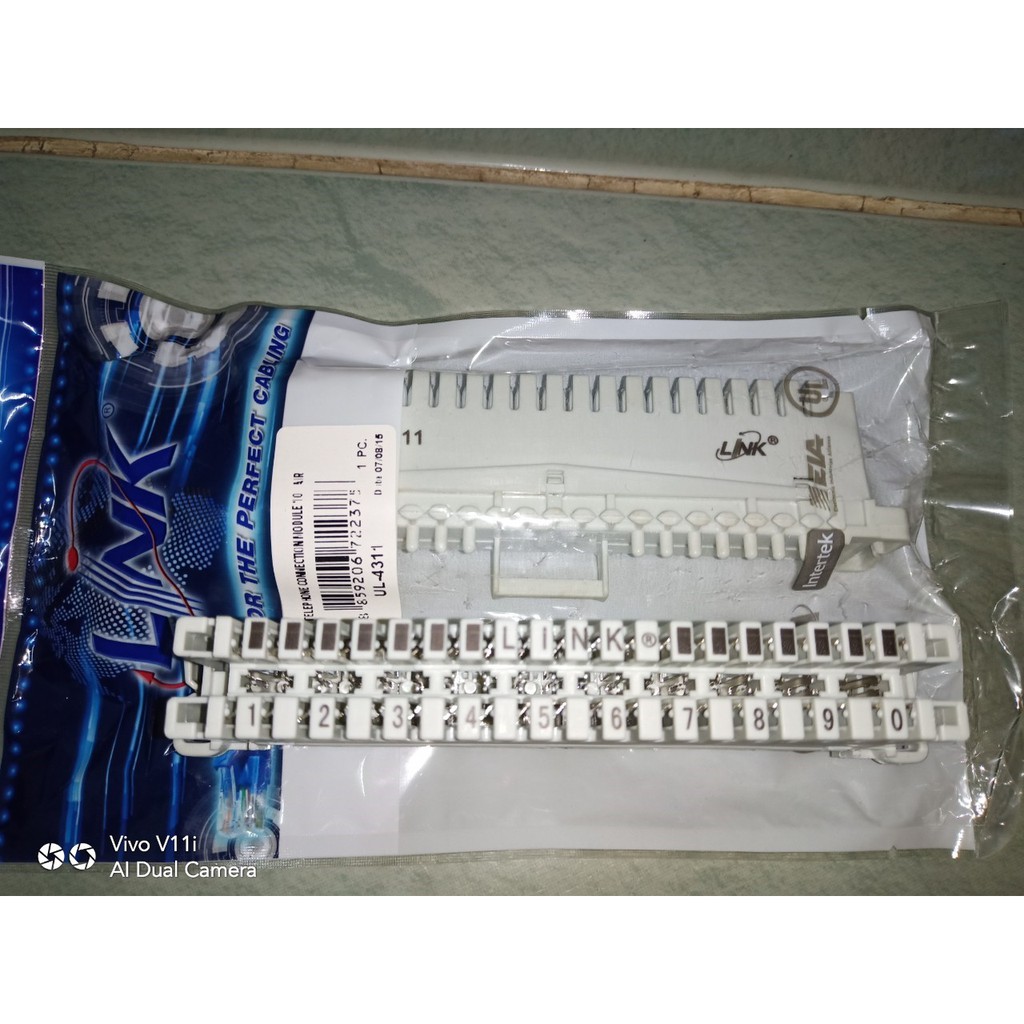 Telephone Connection MODULE 10 Pair LINK (UL-4311) Original (เทอร์มินอลโทรศัพท์ สีขาว)