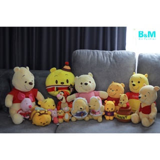 winnie the pooh  วินนี่เดอะพูห์ ตุ๊กตาหมีพูห์ พร้อมเพื่อนๆ พิกเล็ต ทิกเกอร์ เซตใหญ่ (ของสะสม) ได้ทุกตัวในรูป!!