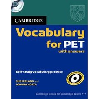 DKTODAY หนังสือ VOCABULARY FOR PET WITH ANSWERS &amp; CD