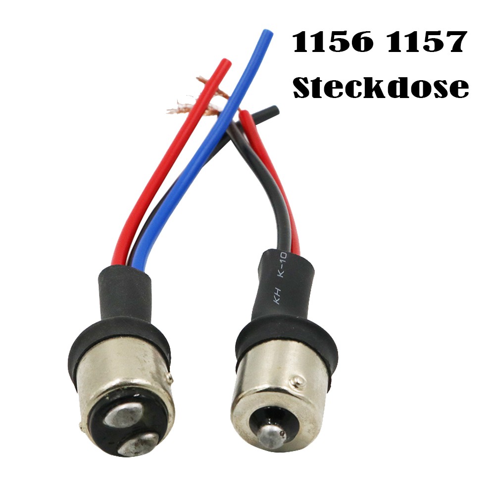 1X BA15S 1156 BAU15S BAY15D 1157 ชายอะแดปเตอร์ซ็อกเก็ตสายไฟสําหรับไฟท้ายไฟหน้าสัญญาณ Retrofit