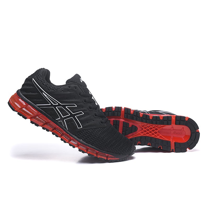 asics quantum 360 black and red