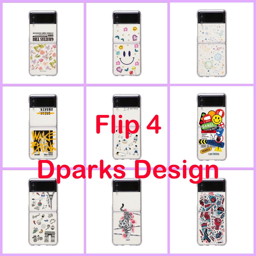 🇰🇷 【Z Flip 4 Korean Phone Case 】 Samsung Galaxy DPARKS Collection 3 Case Polycarbonate Slim Hand Made From Korea