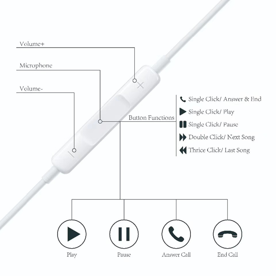 earpods ending on a lightning plug