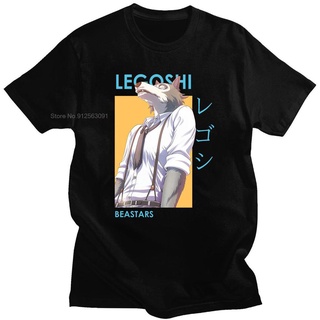 [S-5XL]ขายดี เสื้อยืดคอกลม พิมพ์ลาย Beastars Wolf โอเวอร์ไซซ์ ใส่สบาย แฟชั่นฤดูร้อน สไตล์สตรีท