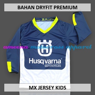 เสื้อกีฬาแขนสั้น ลายทีมชาติฟุตบอลชั้นนํา Dryfit Jersey Motocross Jersey สําหรับเด็ก HQ001