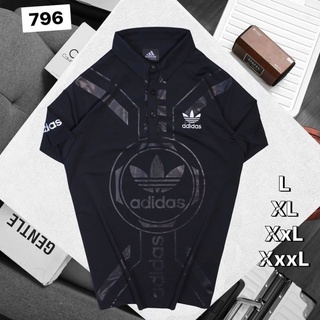 เสื้อคอปก Adidas เสื้อเสื้ออกกำลังกายเสื้อกีฬาเนื้อผ้าดีใส่สบาย