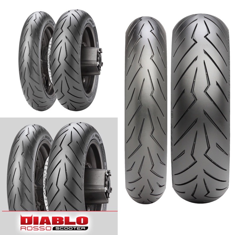 Pirelli DIABLO ROSSO SCOOTER (ยางอัพไซส์) ตรงรุ่นForza300,Forza350,Xmax300,ADV350