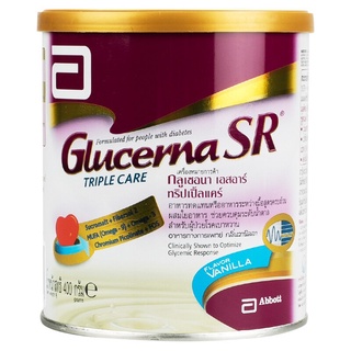 กลูเซอร์นา เอสอาร์ ทริปเปิ้ลแคร์ Glucerna SR Triple Care ขนาด 400 กรัม กลูเซอนา กลูเซอร์น่า กลูเซอน่า