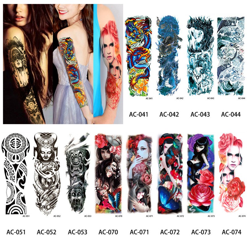 สติกเกอร์รอยสักชั่วคราวลายดอกไม้ รูปที่ 4