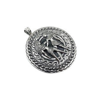 DSP จี้สร้อยคอเงินแท้ประจำราศีเมถุน เงินแท้ 925 : Gemini zodiac 925 Sterling Silver Pendant [PSPP0347]