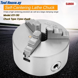 พร้อมส่ง🔥SANOU K11-130 3-Jaw Self-Centering Lathe Chuck 130mm Diameter