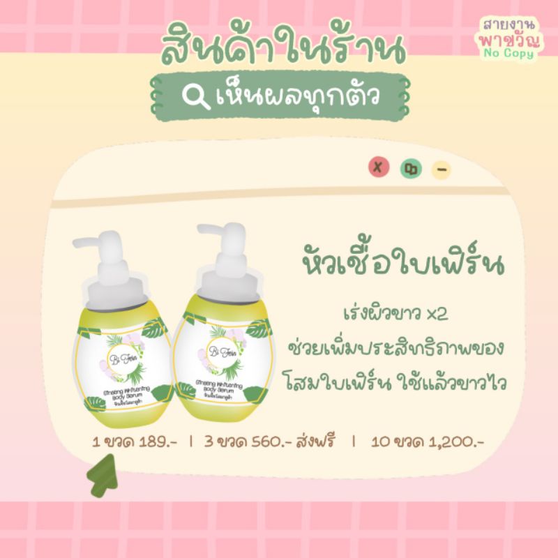 หัวเชื้อโสมใบเฟิร์นผิวขาว | Shopee Thailand