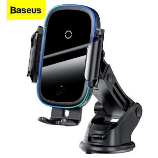 Baseus Qi ที่ชาร์จในรถยนต์ แบบไร้สาย สําหรับ IPhone 13 Pro 12 Samsung Xiaomi 15W Car Induction Mount Fast Wireless Charging with Car Phone Holder