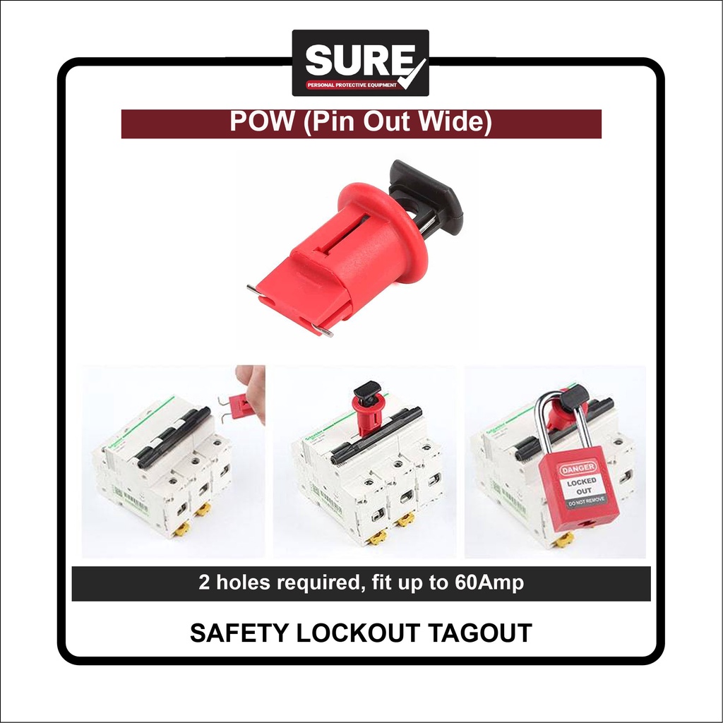 [ออกใบกำกับภาษีได้] POW Circuit Breaker Lockout (พร้อมส่งในไทย/รวมVatแล้วค่ะ)