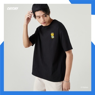 CATCHY x Kakao Friends เสื้อยืดRyan ไรอัน สวัสดี ลิขสิทธิ์แท้ พร้อมส่งจากไทย ผ้า Cotton100% อก 44&amp;48 นิ้ว ผู้หญิง ผู้ชาย