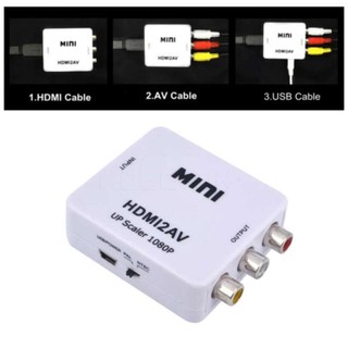 1080P HDMI2AV Video Converter Box HDMI to RCA AV/CVSB L/R Video Support NTSC PAL Output HDMI TO AV Adapter