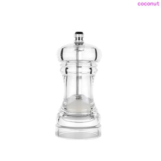 Acrylic Grinder Transparent Pepper Mill Manual Crusher Ceramic Core Multifunctional Cruet Kitchen Tool