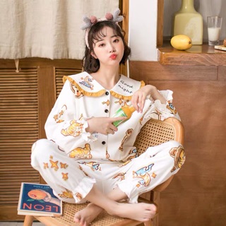 ROSEMARY X ANGEL YELLOW PAJAMAS X ชุดนอนน่ารักพร้อมส่ง