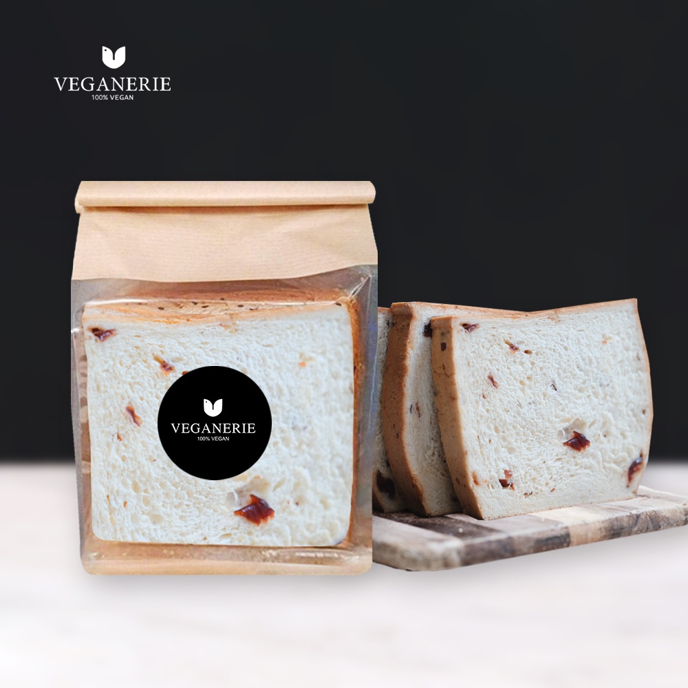ขนมปังแครนเบอรี่ Vegan Cranberry Bread (5 แผ่น) ตรา Veganerie
