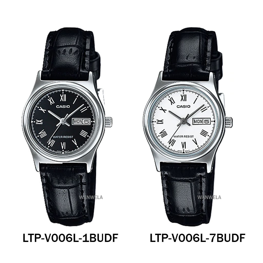 นาฬิกาควอตซ์ นาฬิกาผู้หญิง [ใส่โค้ดลดเพิ่ม] ของแท้ นาฬิกาข้อมือ Casio ผู้หญิง รุ่น LTP-V006 สายหนัง