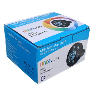 317ไฟพาร์ ไฟปาร์ตี้ LED Mini Par Light 9 LED (RGB 3IN1)