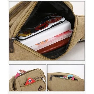 Uyoungit กระเป๋าคาดเอว คาดอก ผ้าแคนวาส Sports B-397