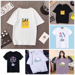 พร้อมส่ง⚡เสื้อยืด👕👕 มาใหม่ ใส่สบายไม่ร้อน