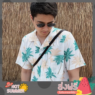 เสื้อฮาวาย คอตตอนญี่ปุ่น ลายCoconut