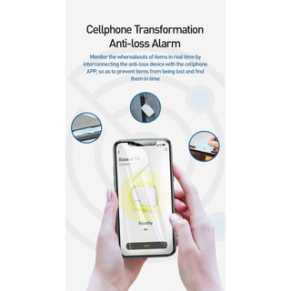 Baseus T2 Wireless Smart Tracker Anti-lost Alarm) อุปกรณ์ช่วยหาของในที่พักอาศัยในระยะ 10 เมตร มีขนาดเล็ก เหมาะแก่การพกพา