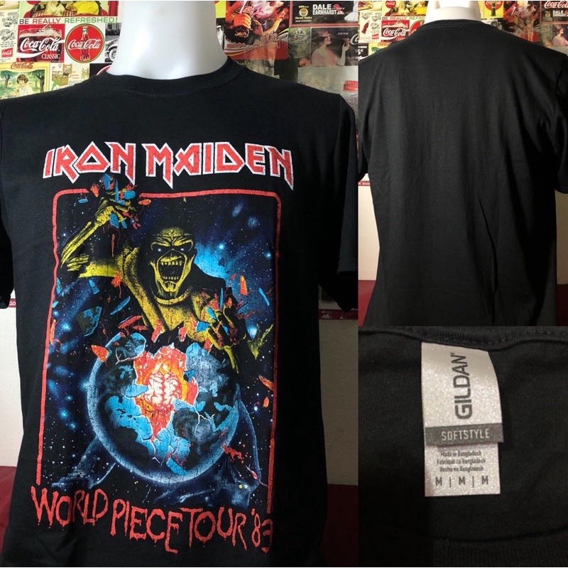 Iron Maiden world piece tour'83  เสื้อยืด เสื้อวง ลิขสิทธิ์แท้