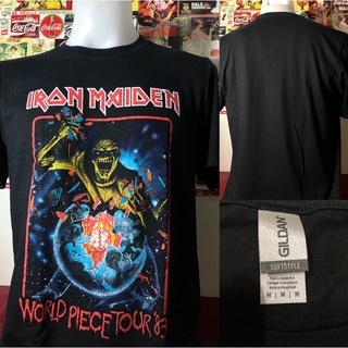 Iron Maiden world piece tour83  เสื้อยืด เสื้อวง ลิขสิทธิ์แท้