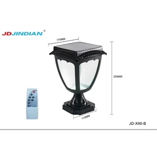 โคมไฟโซล่าเซลล์ หัวJD-X90 ใช้พลังงานแสงอาทิตย์ ไม่เสียค่าไฟ กันน้ำ RGB 16 สี ใช้รีโมทเปลี่ยนสีได้