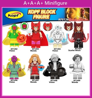 Mini Figures KF6134    Wanda Vision Scarlet Witch Building Blocks Toys