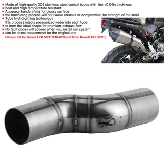 [ราคาพิเศษ] ท่อไอเสียรถจักรยานยนต์สแตนเลสเหมาะสําหรับ Benelli Trk 502X 2018`2020