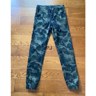 (28”-44”) Jogger Jeans กางเกงขาจั้มลายทหาร สีเขียวทหาร ชาย หญิง ใส่ได้