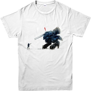 เสื้อยืดผู้ชาย 1 T Metal Gear Solid Snake Vs The Robot S-5XL