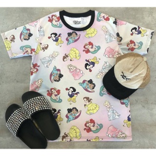 เสื้อยืด &amp; ชุดเดรส ผ้าดาวกระจายลาย เจ้าหญิงDisney