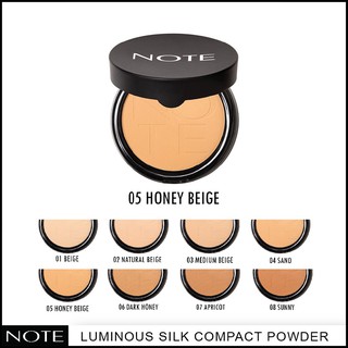 NOTE COSMETICS LUMINOUS SILK COMPACT POWDER 05 HONEY BEIGE