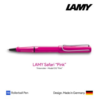 Lamy Safari Pink Rollerball Pen - ปากกาลามี่ซาฟารีโรลเลอร์บอลล์  สีชมพู