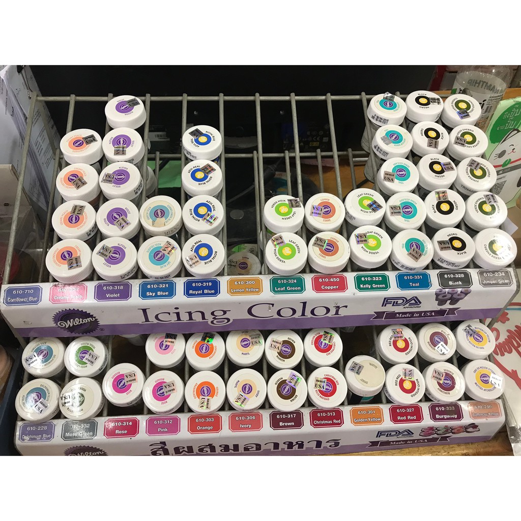 สีเจล วิลตัน ทำขนม ทำฟองดอง ทำเบเกอรี่ สีไอซิ่ง แต่งเค้ก Wilton Icing colour