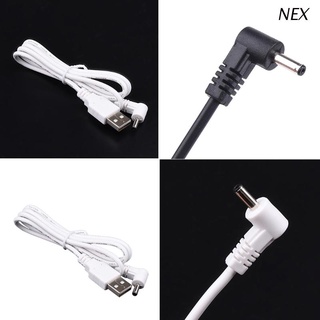 Nex สายเคเบิลพาวเวอร์ USB เป็น DC 5V แจ็คข้อศอก 1 เมตร DC 3.5x1.35 มม. เป็นสายเชื่อมต่อ USB